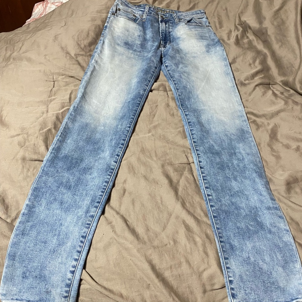 American Eagle Outfitters Faded Blue Straight Jeans